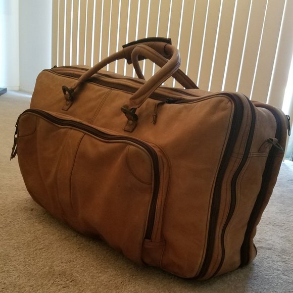 Vintage Antigua Leather Large Travel Bag